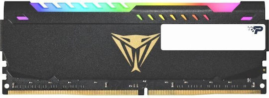 Patriot Viper Steel RGB DDR4 με Module 1x8GB και Ταχύτητα 3600 για Desktop