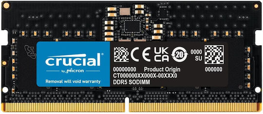 Crucial 8GB DDR5 RAM cu Viteză 4800 pentru Laptop