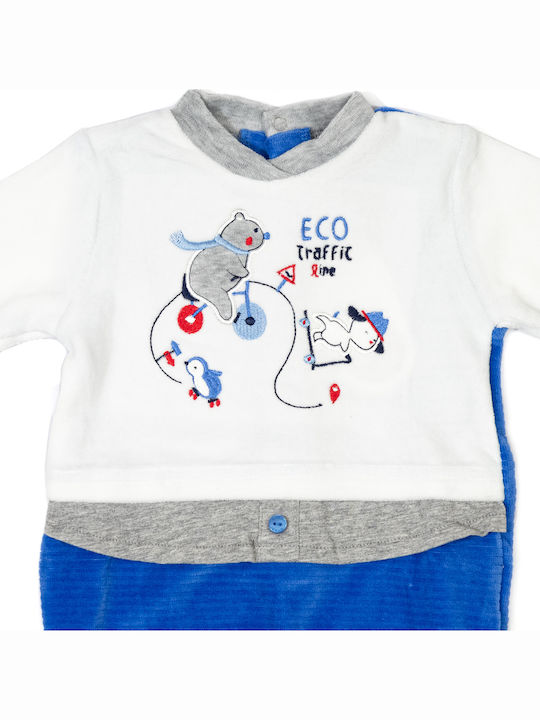 Bodys-Uri pentru Bebelusi Catifea Aculoare Full Face Ellepi Bq3079 Băiat