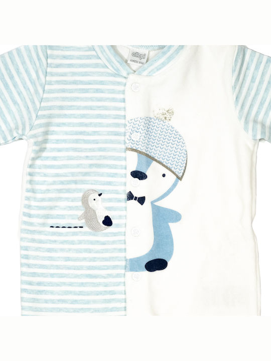 Samt Baby-Strampler Pinguin Ellepi Bq3099 Junge