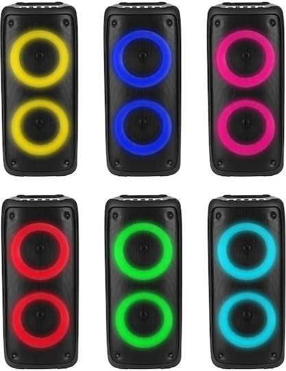 Media-Tech Boxă Karaoke Cu Microfon Cu Fir Și Efecte De Iluminare MT3181 Negru