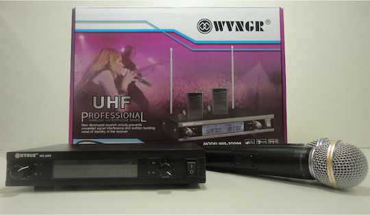 WVNGR Karaoke Amplifier with Wireless Microphones WG-2009 CTK-WVNGR-WG-2009DG Black