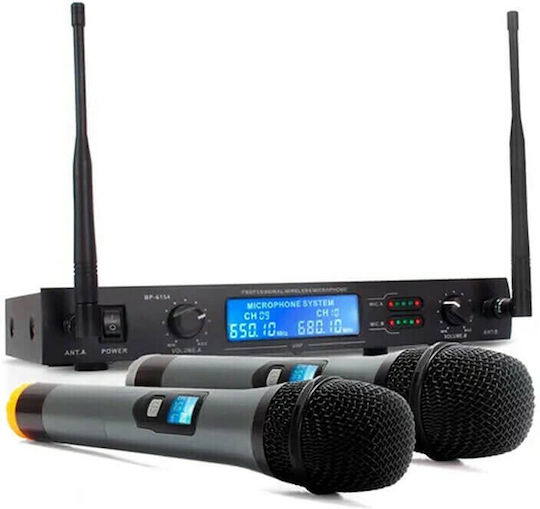 WVNGR Karaoke Amplifier with Wireless Microphones WG-4000 WG-4000 Black