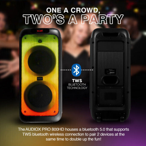Sonic Ηχείο Audiox Pro 800 AX-PRO800-HD Μαύρο