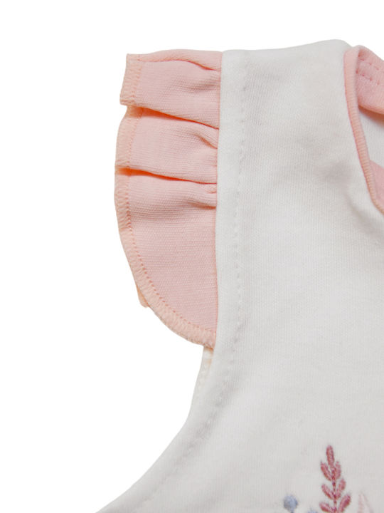 Bodys-Uri Pentru Bebelusi “bunny” Culoare Full Face Roz Λευcă