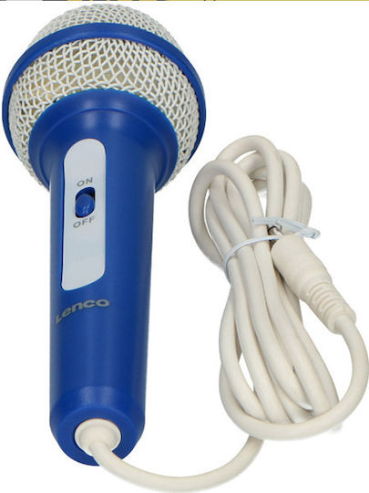 Lenco Ηχείο Karaoke με Ενσύρματo Μικρόφωνο και Εφέ Φωτισμού SCD-650 SCD-650BL Μπλε