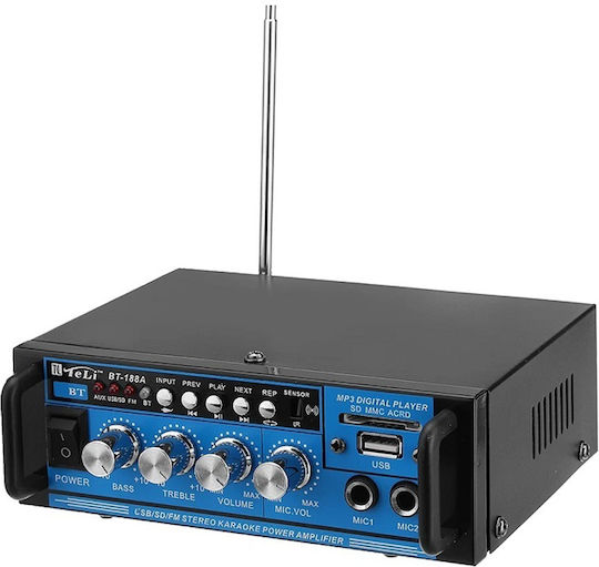 Ενισχυτής Karaoke BT-188A Μαύρος