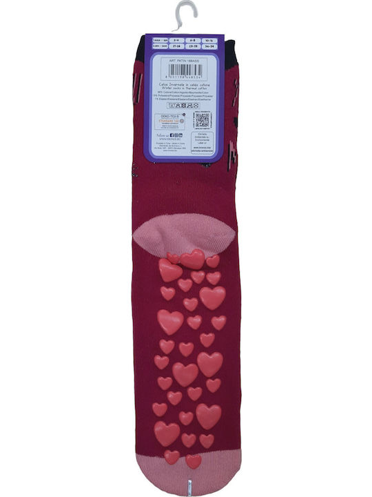 Κάλτσα Αντιολισθητική Enrico Coveri Thermal Cotton Sweet Love Μπλέ