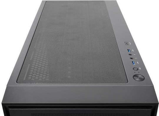 Chieftec Hunter 3 Gaming Midi Tower Computer Case with Side Window and ARGB Lighting Black