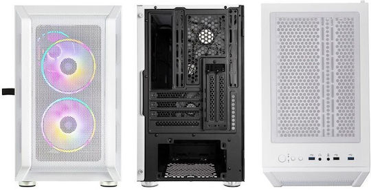 Kolink Citadel Mesh RGB Gaming Midi Tower Κουτί Υπολογιστή με Πλαϊνό Παράθυρο Λευκό