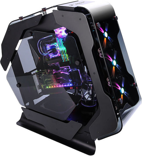 Zalman Z-Machine 500 Gaming Midi Tower Κουτί Υπολογιστή με Πλαϊνό Παράθυρο και RGB Φωτισμό Μαύρο