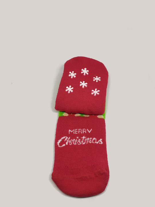 Ciocca Rote Lachsgrüne Kindersocken "Merry Christmas" Silikon-Patschensocken Cnb028a Ciocca Rote Lachsgrüne Kindersocken "Merry Christmas" Silikon-Patschensocken Cnb028a