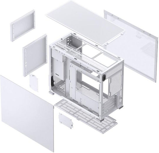 Jonsbo D31 Gaming Mini Tower Computer Case with Side Window White