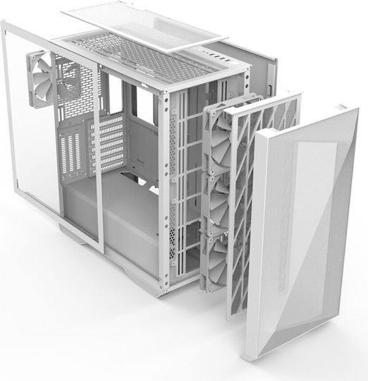 Zalman Z9 Iceberg MS Gaming Midi Tower Κουτί Υπολογιστή με Πλαϊνό Παράθυρο και RGB Φωτισμό Λευκό