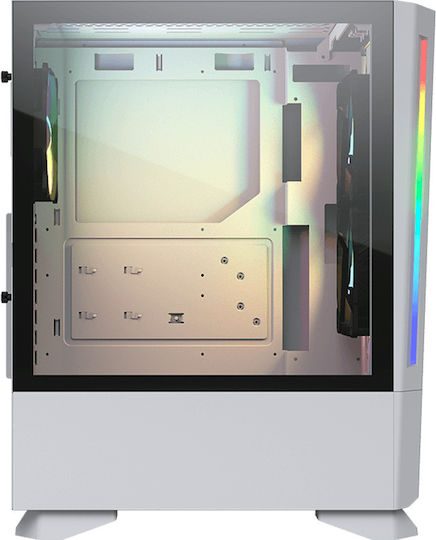 Cougar MX430 Air RGB Gaming Midi Tower Κουτί Υπολογιστή με Πλαϊνό Παράθυρο Λευκό