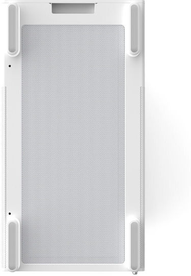 Zalman P10 Gaming Mini-Turm Computergehäuse mit Seitenfenster und RGB-Beleuchtung Weiß