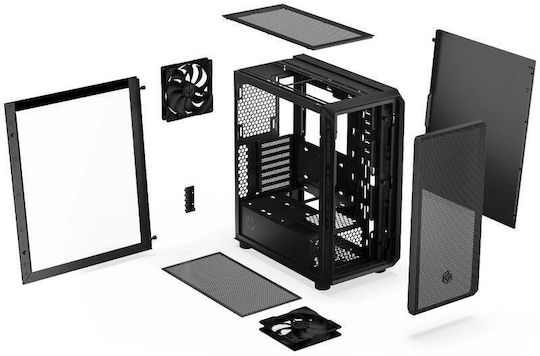 Endorfy Arx 500 Core Gaming Midi Tower Computer Case with Side Window Black