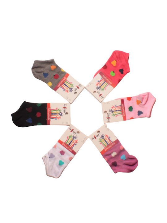 Design Letters Kids' Ankle Socks Colorful 6 Pairs