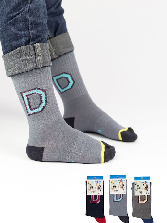 Șosete pentru copii Băiat Design 3D II Bumbac 3 Pachete Roșii