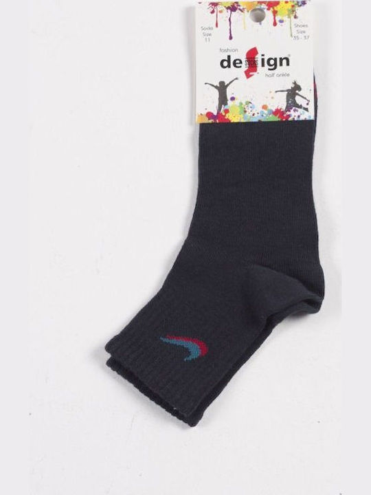 Design Letters Kids' Ankle Socks Colorful 6 Pairs