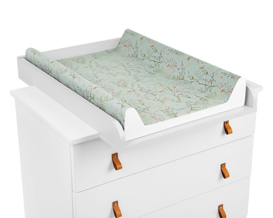 Kikka Boo Hard Changing Pad cu capac Secret Garden din plastic Green 50x70cm