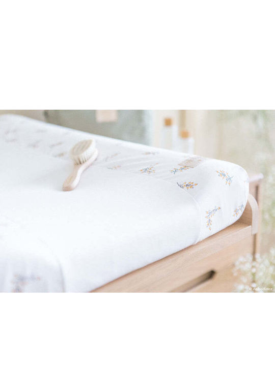 Nobodinoz Changing Pad Cover made of White Fabric 50x70cm