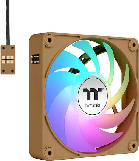 Thermaltake CT120 EX Корпусен вентилатор с ARGB осветление и връзка 3-Pin / 4-изводна ШИМ 3бр Gravel Sand