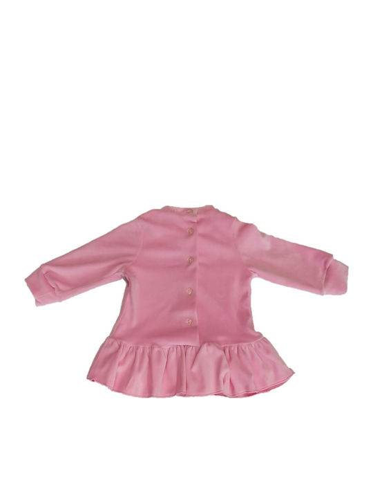 All Stars Kids Fashion Baby Set Fuchsia Grey Velour 12622