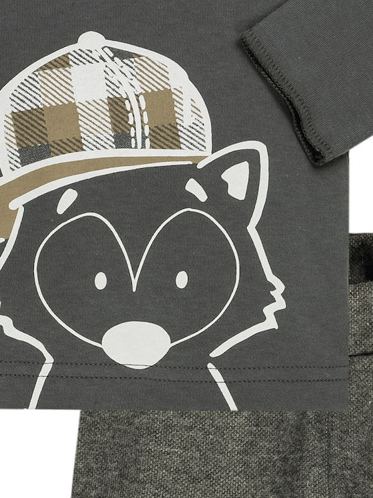 Set Shirt Pants Raccoon Emc Co2900 Boy