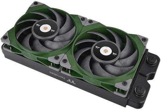 Thermaltake Toughfan 12 Racing Green High Static Pressure Case Fans 120mm (2000rpm / 58.35cfm) Without LEDs Lighting and Connection 4-Pin PWM Green