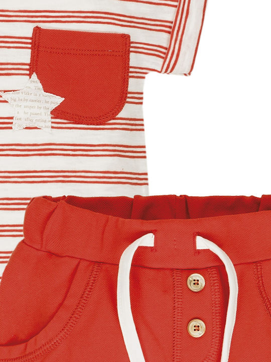 Set Shorts Striped T-Shirt Emc Co3008 Boy