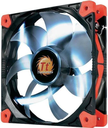 Thermaltake Luna 12 LED Case Fan 120mm with White Lighting and Connection 3-Pin 1pcs