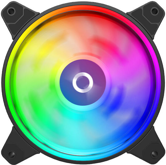 Aqirys Ventilator Pentru Carcasă Libra 120mm Cu Iluminare RGB Și Conexiune 6 Pini 3 Bucăți