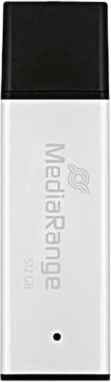 MediaRange MR1904 512GB USB 3.0 Stick Λευκό