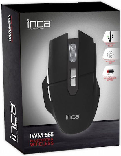 Inca IWM-555 Ασύρματο Ποντίκι Μαύρο