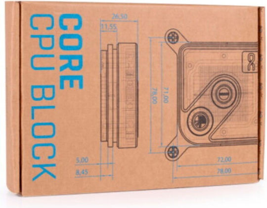 Alphacool Core 1 CPU Water Block Ασημί