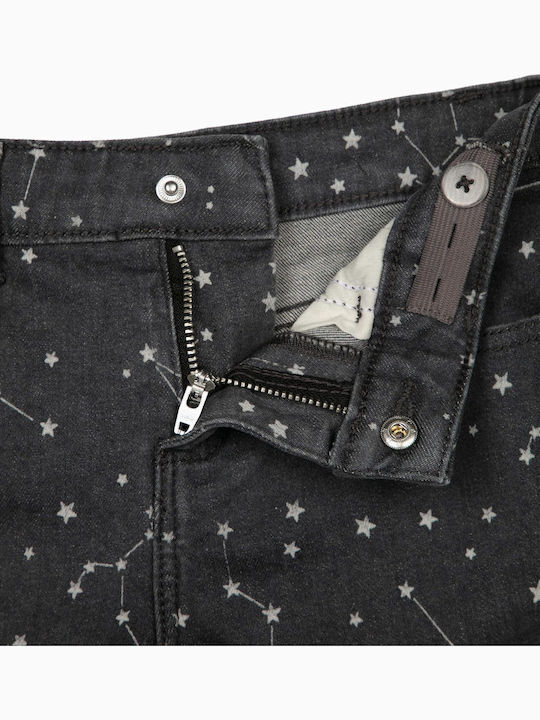 Zippy Denim Shorts Stars Gray 3y-14y Dark Gray