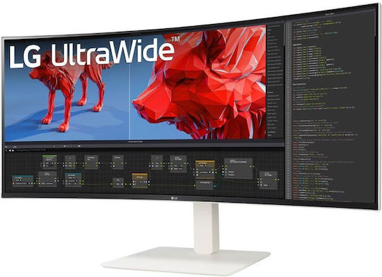 LG 38BR85QC-W Ultrawide Nano IPS Curved Monitor 38" QHD 3840x1600 144Hz με Χρόνο Απόκρισης 1ms GTG Λευκό
