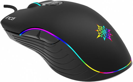 Inca IMG-GT15 RGB Геймърска Мишка 4800 DPI Черен