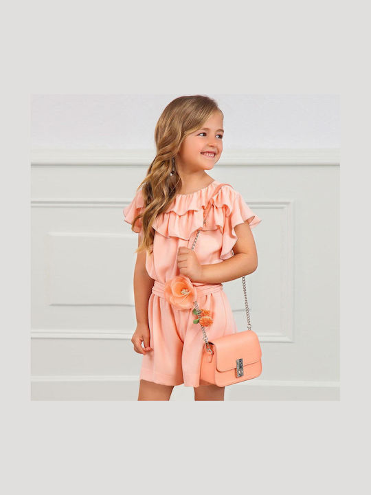 Abel & Lula Kids' Fabric Overalls Somon