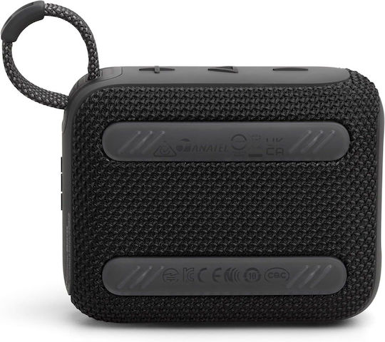 JBL Go 4 Waterproof Bluetooth Speaker 4.2W with Battery Life up to 7 hours Black