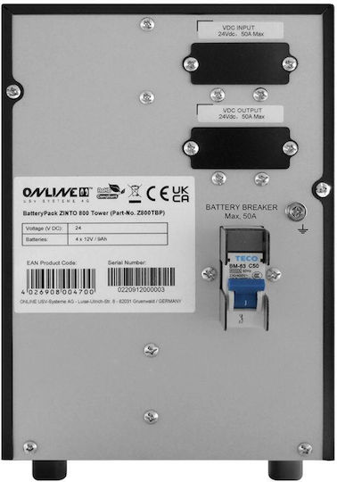 Online-USV Zinto 800 UPS Устройства (VI) Интерактивна Линия 800VA 720W
