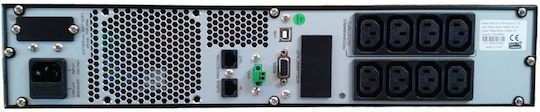 Orvaldi V2000+ 2U LCD UPS Line-Interactive 2000VA 1800W cu 8 IEC Prize