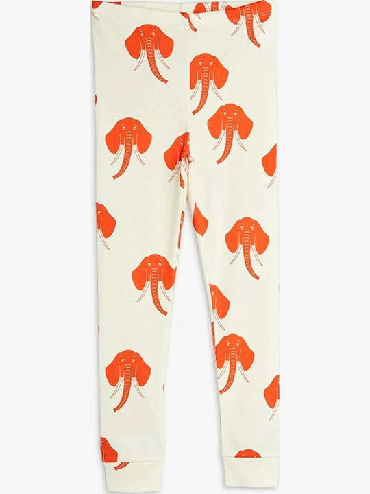 Παιδικο Κολαν Elephants Aop Leggings 2223012011 Offwhite