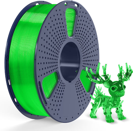 Sunlu PLA 3D Принтер Филамент 1.75мм Прозрачен Зелен 1кг 1бр Макарa