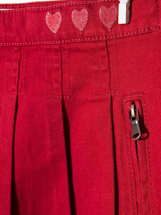 Zippy Fustă pentru Copii Monocromă Roșie Skirt Twill Zippy Fustă pentru Copii Monocromă Roșie Skirt Twill