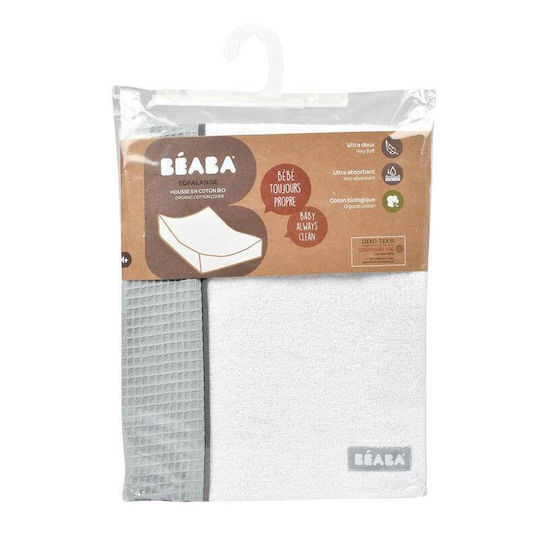 Beaba Beaba Wickelunterlage für Babys Sofalange aus Stoff Light Mist 45x74cm