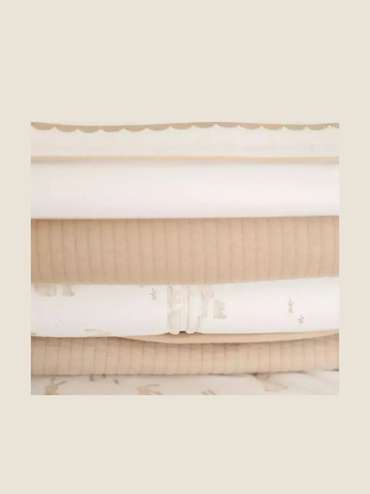 Little Dutch Αλλαξιέρα Ταξιδίου Pure από Ύφασμα Beige 70x36cm