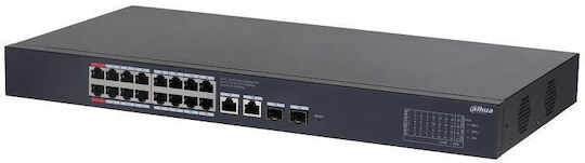 Dahua Managed PoE++ Switch with 16 Ethernet Ports and 2 SFP Ports