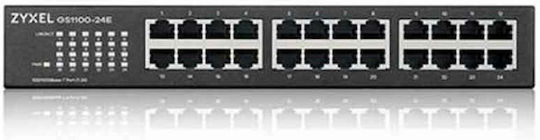 Zyxel GS-1100-24E v1 Unmanaged L2 Switch με 24 Θύρες Gigabit (1Gbps) Ethernet